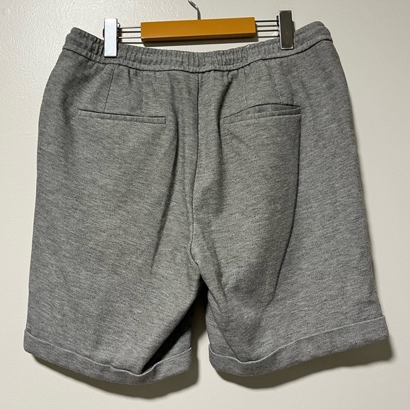 Zara Men’s Gray Drawstring Lounge Shorts Size XL - Casual Everyday Style - Picture 8 of 9